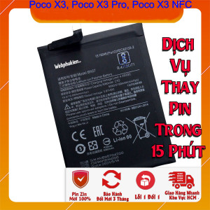 Pin Webphukien cho Xiaomi Poco X3, Poco X3 Pro, X3 NFC Việt Nam BN57 - 5160mAh